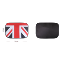 Conjunto de 2 capas de sol para janelas de tecto Mini Cooper 50x70 cm Bandeira Britânica Protecção UV Isolamento Térmico Instalação Fácil 2
