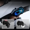 Conjunto de 2 intercomunicadores T-MAX PRO Bluetooth 5.0 Qualcomm 570mAh Duração 17 h IP65 Altifalantes HIFI Vários dispositivos Design aerodinâmico 2