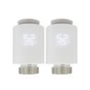 Conjunto de 2 ks válvulas termostáticas inteligentes Tuya ZigBee Controle através da aplicação Suporte Alexa Google Home Programação Modo semanal 1