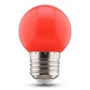 Conjunto de 2 lâmpadas LED coloridas E27 249 lm 220 V Bulbo redondo 7 x 4,5 cm Base de rosca Para candeeiros de guirlandas e soquetes suspensos 4