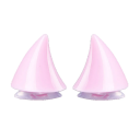 Conjunto de 2 pcs de chifres de silicone para capacete Decorações adoráveis com ventosas Acessórios removíveis para capacete 5