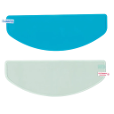 Conjunto de 2 películas para capacete 25x9 cm Película transparente contra a chuva e o nevoeiro Autocolantes de segurança para motocicletas Proteção duradoura Unissexo 1