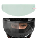 Conjunto de 2 películas para capacete 25x9 cm Película transparente contra a chuva e o nevoeiro Autocolantes de segurança para motocicletas Proteção 2