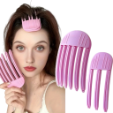 Conjunto de 2 unidades de ganchos volumizadores de 15 cm para cabelos volumosos desde a raiz Gancho com 3 dentes e 6 dentes Bobes para cabelo para mulheres Aumento de volume do penteado 6