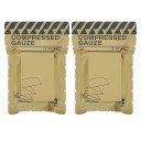 Conjunto de 2 unidades de gazes compressivas estéreis 11,5x370 cm Gazes de saúde estéreis para primeiros socorros Dobradas em Z Compactas para a caixa 1