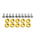 Conjunto de 20 elementos de fixação para scooters elétricos Dualtron 1 2 3 Thunder Eagel Ultra Zero – 10 parafusos e 10 arruelas de metal 6
