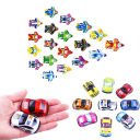 Conjunto de 20 mini brinquedos 5,5 x 3,2 x 1,7 cm 10 carros e 10 aviões Modelos adoráveis para crianças Cores aleatórias Pequenas recompensas Brinquedos divertidos 3