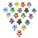 Conjunto de 20 mini brinquedos 5,5 x 3,2 x 1,7 cm 10 carros e 10 aviões Modelos adoráveis para crianças Cores aleatórias Pequenas recompensas Brinquedos divertidos 5