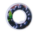 Conjunto de 3 anéis aromatizantes para garrafa 4 cm acessório de plástico para a tampa de garrafa desportiva vários sabores complemento 12