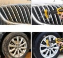 Conjunto de 3 escovas de limpeza para furadeira com cerdas de nylon Três formas de acessórios Punta hexagonal Para limpeza de automóveis e de casa 2