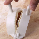 Conjunto de 3 formas de plástico dobráveis para bolinhos 7 cm 8 cm 10 cm Utensílio para preparar pirogues ravioli massa caseira recheados 3