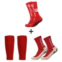 Conjunto de 3 pares de meias de futebol e mangas EUR 39-45 antiderrapantes unissexo desportivas para as canelas 10