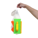 Conjunto de 3 peças de brinquedos de praia para areia Pá Moldes Espátula com rede Brinquedos para fora Equipamento de praia para crianças Diversão de verão 2