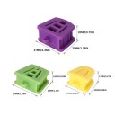 Conjunto de 3 tamanhos de almofadas de oclusão dentária blocos de silicone para mordida suportes ortodonticos ferramentas dentárias 2