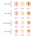 Conjunto de 32 unidades de bolinhas coloridas para bolo Decoração de bolo em plástico Acessório criativo para decoração festiva de bolos 5