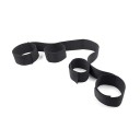 Conjunto de 4 algemas numa única correia têxtil para mãos e pés, fecho de velcro ajustável, fixação segura e confortável, embalagem discreta 1