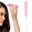 Conjunto de 4 ferramentas de cabeleireiro Pulverizador 200 ml Pente com ponta Escova para cabelo Escova dupla face para contornos Styling de cabelo 4