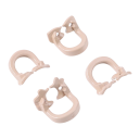 Conjunto de 4 grampos de borracha de resina para barreiras dentárias Autoclaváveis a 134°C Ferramentas dentárias 2x1,9 cm Uso laboratorial 1