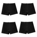 Conjunto de 4 pantalones cortos para niñas con lazo decorativo y cintura elástica, pantalones cortos de algodón suaves para niñas 3