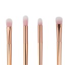 Conjunto de 4 pincéis para sombras de olhos em cor dourada-rosa 1