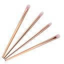 Conjunto de 4 pincéis para sombras de olhos em cor dourada-rosa 5