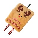 Conjunto de 4 toalhas de mãos com motivos natalícios e laço 18,7 x 23,7 cm em fleece reforçado de secagem rápida e absorvente para casa de banho e cozinha 5