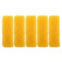 Conjunto de 5 borrachas de limpeza para calçado em camurça 6,5 x 2 cm Bloco amarelo natural para limpeza de couro de malas Casacos Cuidados 1