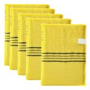 Conjunto de 5 esponjas esfoliantes 14 x 18,5 cm Luvas de banho coreanas e italianas Esfoliação suave do corpo Poliéster algodão Limpeza 3