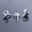 Conjunto de 5 mini funis de aço inoxidável para enchimento preciso em garrafas Funis pequenos 22 x 18 mm Ideal para óleo, perfume, álcool 3