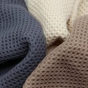 Conjunto de 5 panos de algodão 30x30 cm Estrutura em Waffle Panos de cozinha Toalhas absorventes para louça Cores variadas 3