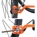 Conjunto de 5 pcs de limpadores de corrente para bicicleta Escovas de plástico para lavagem de corrente e pinhões Bicicletas de montanha Ferramentas de ciclismo à prova de poeira 2