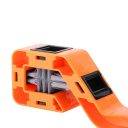 Conjunto de 5 pcs de limpadores de corrente para bicicleta Escovas de plástico para lavagem de corrente e pinhões Bicicletas de montanha Ferramentas de ciclismo à prova de poeira 6