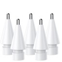 Conjunto de 5 pontas de substituição 3.0 para caneta touch compatível com Apple Pencil 1 e 2 acabamento metálico para trabalho preciso 3
