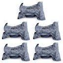 Conjunto de 5 unidades de bandagens traumatológicas médicas 10,5x162 cm Curativo de emergência estéril com almofada e anel de fixação Primeiros 2