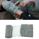 Conjunto de 5 unidades de bandagens traumatológicas médicas 10,5x162 cm Curativo de emergência estéril com almofada e anel de fixação Primeiros 6