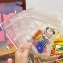 Conjunto de 50 sacos plásticos 14×20 cm sacos transparentes com fecho para joias, fotografias e armazenamento de pequenos objetos 2