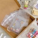 Conjunto de 50 sacos plásticos 14×20 cm sacos transparentes com fecho para joias, fotografias e armazenamento de pequenos objetos 5