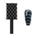 Conjunto de 6 ímanes para unhas 3 x 2 x 0,6 cm Ímanes com diferentes padrões Efeito Cat Eye Íman para gel de verniz Design 3D Acessório para nail art Decoração de unhas 8