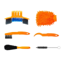 Conjunto de 6 pcs de limpadores de corrente e transmissão de bicicletas Escovas para pinhões e pneus Para bicicletas de montanha, estrada, urbanas e dobráveis 5