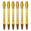 Conjunto de 6 pcs de pontas de alumínio para dardos 5,2 cm hastes metálicas médias com rosca de 4,5 mm várias cores acessórios para dardos liga resistente 5