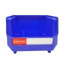 Conjunto de 6 unidades de caixa empilhável de plástico 13x10x8 cm caixa de arrumação para parafusos oficina brinquedos escritório organizador 5