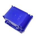 Conjunto de 6 unidades de caixa empilhável de plástico 13x10x8 cm caixa de arrumação para parafusos oficina brinquedos escritório organizador 8