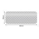 Conjunto de 60 unidades de autocolantes reflexivos para bicicleta 30x80 mm Faixas de aviso de segurança para o quadro da bicicleta Reflectores nocturnos Ciclismo ao ar livre Visibilidade 4