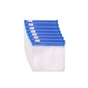 Conjunto de 7 sacos para medicamentos 7,5 x 7,5 cm Sacos zip transparentes Sacos reutilizáveis Organizador de viagem Embalagem plástica para medicamentos 3