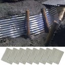 Conjunto de 8 pcs de chapas onduladas 37 × 45 mm Escala 1:35 Miniatura de telhado para dioramas e modelos 3