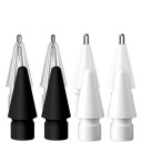 Conjunto de 8 pontas de substituição para caneta touch Tipos 3.0 e clássica Compatível com Apple Pencil 1 e 2 Cores e acabamentos variados 1