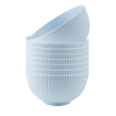 Conjunto de 8 taças de plástico 7,8 x 15 cm Taças redondas coloridas para salada, sopa e sobremesa Utensílios reutilizáveis para a cozinha e para levar 8