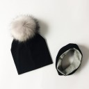 Conjunto de algodão para crianças com chapéu e cachecol 2