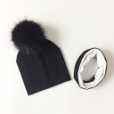 Conjunto de algodão para crianças com chapéu e cachecol 4