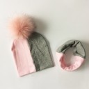 Conjunto de algodão para crianças com chapéu e cachecol 7